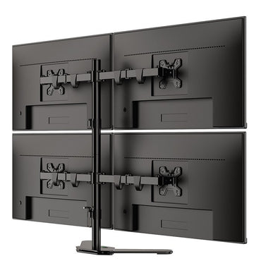 Kaloc, Dw240-T 4 Monitor Desk Mount, Heavy Duty & Fully Adjustable Stand
