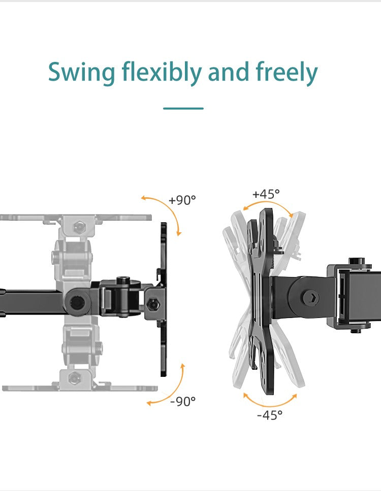 Kaloc, Dw240-T 4 Monitor Desk Mount, Heavy Duty & Fully Adjustable Stand