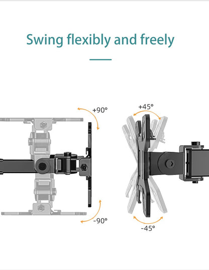 Kaloc, Dw240-T 4 Monitor Desk Mount, Heavy Duty & Fully Adjustable Stand