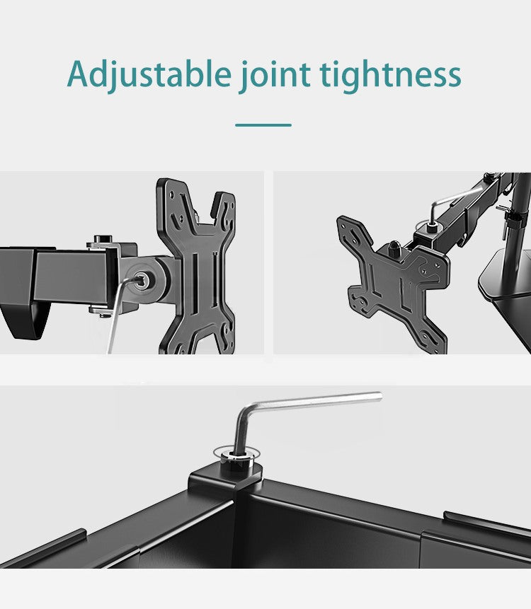 Kaloc, Dw240-J 4 Monitor Desk Mount, Heavy Duty & Fully Adjustable Stand