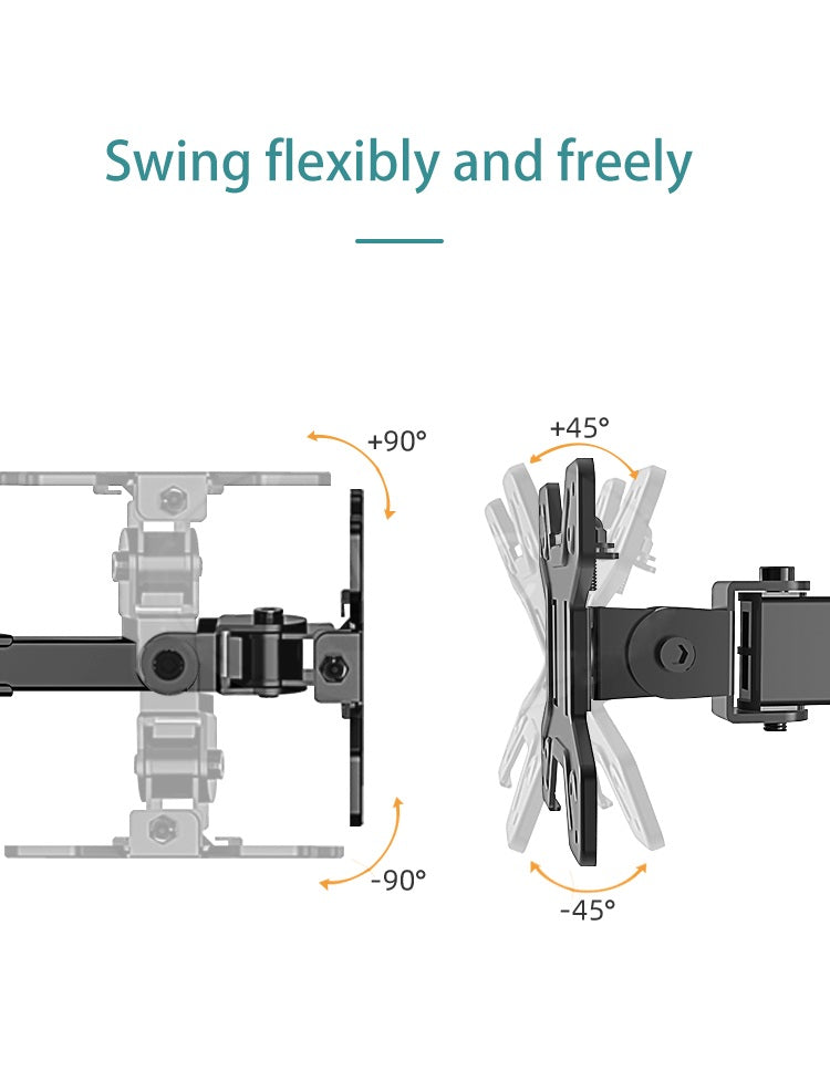 Kaloc, Dw220-T Dual Monitor Desk Mount, Heavy Duty & Fully Adjustable Stand