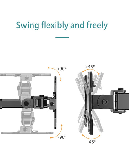 Kaloc, Dw220-T Dual Monitor Desk Mount, Heavy Duty & Fully Adjustable Stand