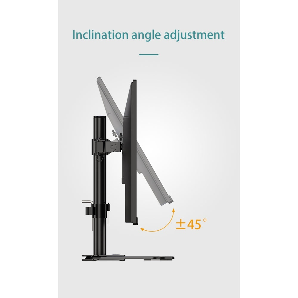Kaloc, Dw220-T Dual Monitor Desk Mount, Heavy Duty & Fully Adjustable Stand