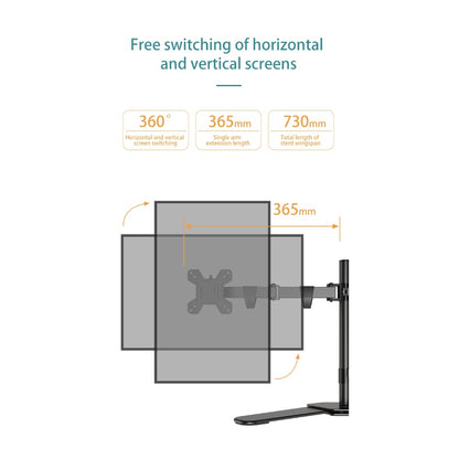 Kaloc, Dw220-T Dual Monitor Desk Mount, Heavy Duty & Fully Adjustable Stand