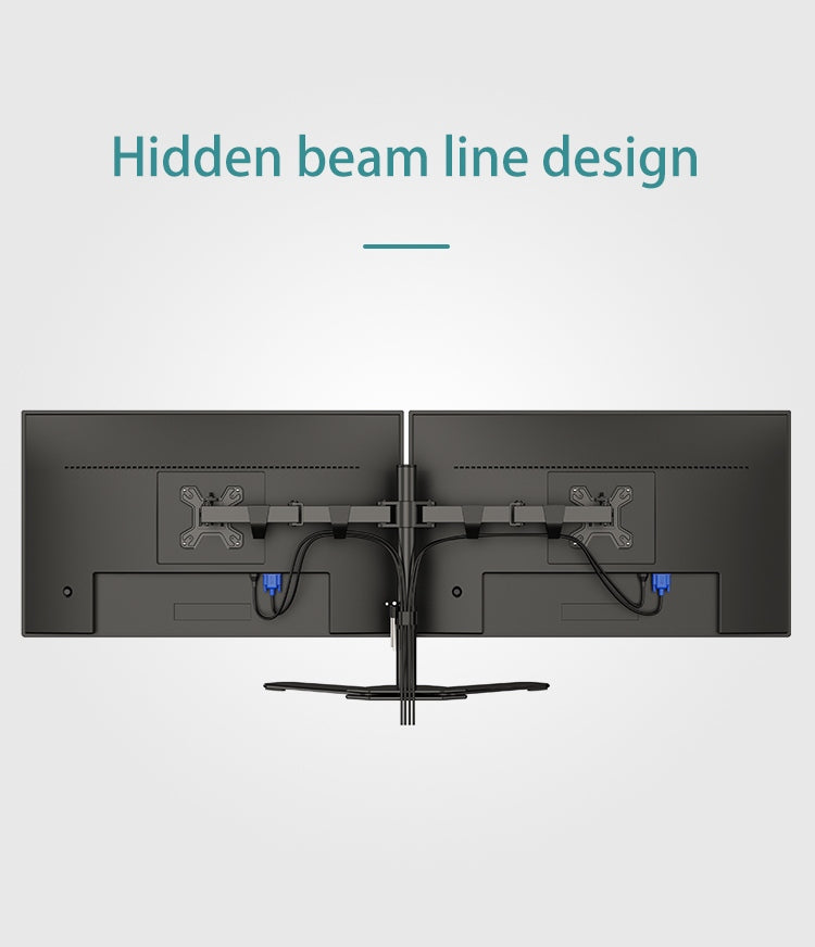 Kaloc, Dw220-T Dual Monitor Desk Mount, Heavy Duty & Fully Adjustable Stand