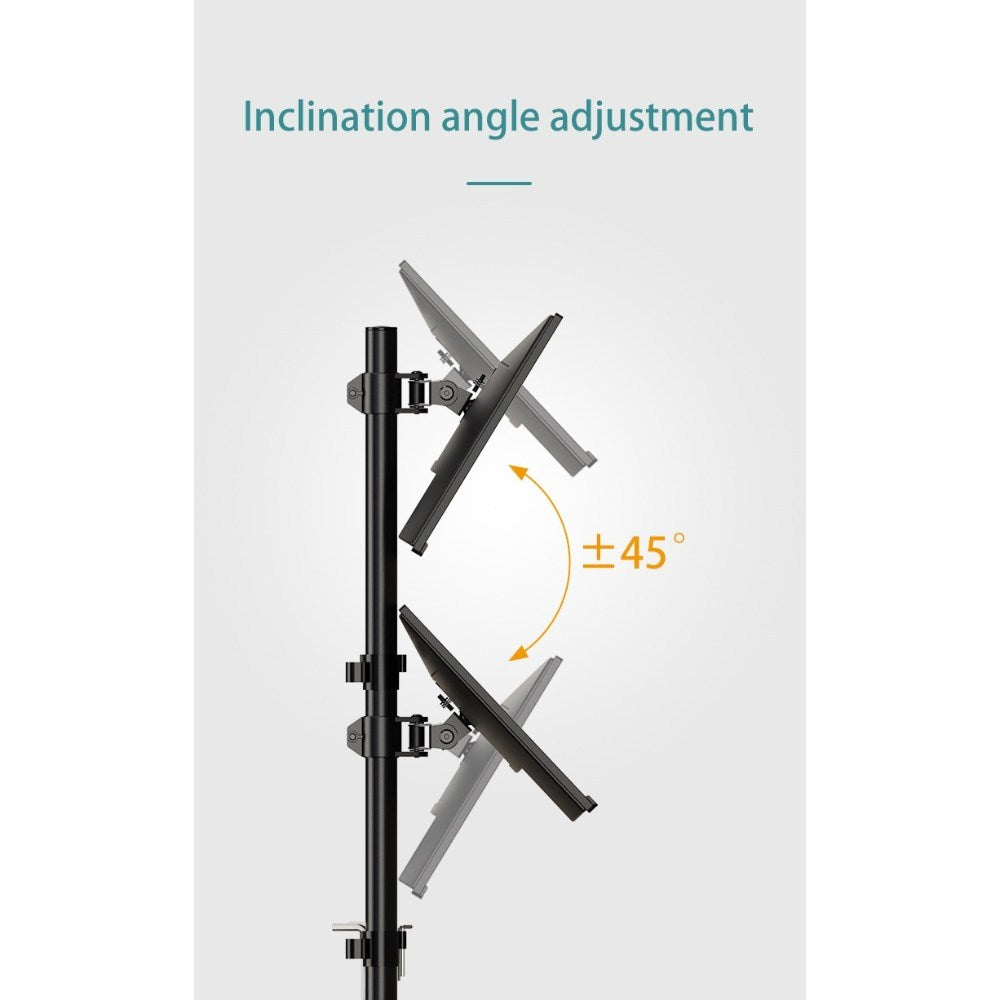 Kaloc, Dw230-T 3 Monitor Desk Mount, Heavy Duty & Fully Adjustable Stand