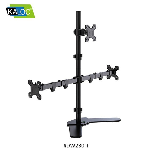 Kaloc, Dw230-T 3 Monitor Desk Mount, Heavy Duty & Fully Adjustable Stand