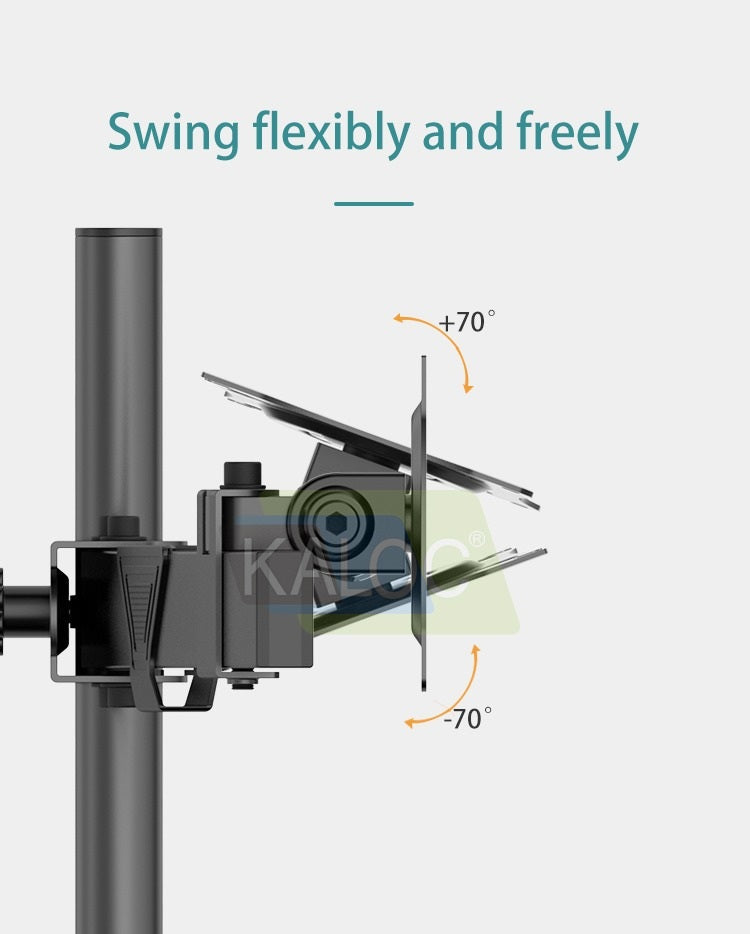 Kaloc, Dz220T Adjustable Horizontal Dual Monitor Arm, For Screens 17 To 27 Inches