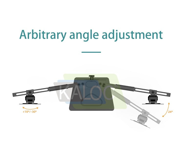 Kaloc, Dz220T Adjustable Horizontal Dual Monitor Arm, For Screens 17 To 27 Inches
