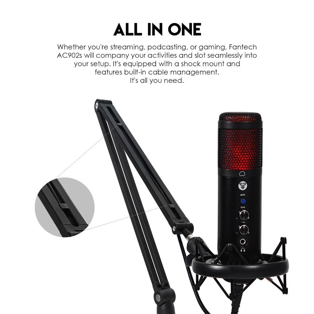 Fantech, Ac902S Adjustable Microphone Stand