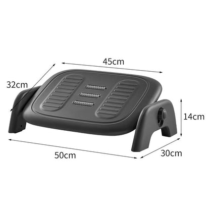 Under Desk Footrest | Foot Stool with 30? Tilt Adjustment & Massage Texture | Ergonomic Desisgn - YM-525