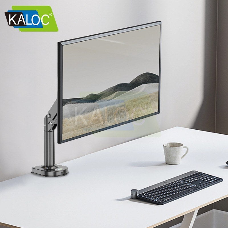 Kaloc, Ds300B Adjustable Single Monitor Arm With Internal Gas Spring Technology For Easy Adjustment, For Screens 17 To 32 Inches