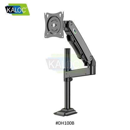 Kaloc, Dh100B Single Monitor Arm With Internal Gas Spring Technology For Easy Adjustment, For Screens 17 To 33 Inches