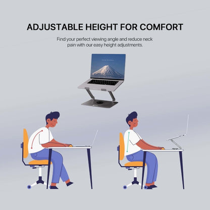 Fantech, Nc30 Laptop Cooling Stand With Detachable Rgb Fan ? Adjustable, 360? Swivel, Support Up To To 17.3' Laptops