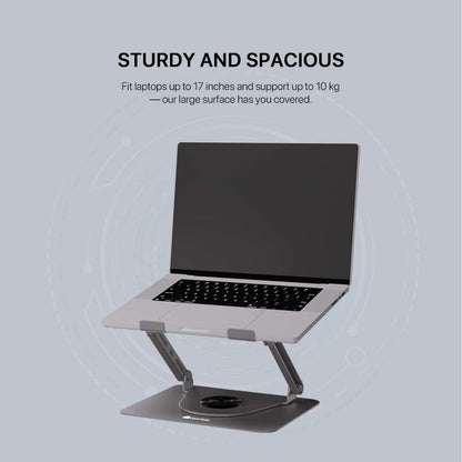 Fantech, Nc30 Laptop Cooling Stand With Detachable Rgb Fan ? Adjustable, 360? Swivel, Support Up To To 17.3' Laptops