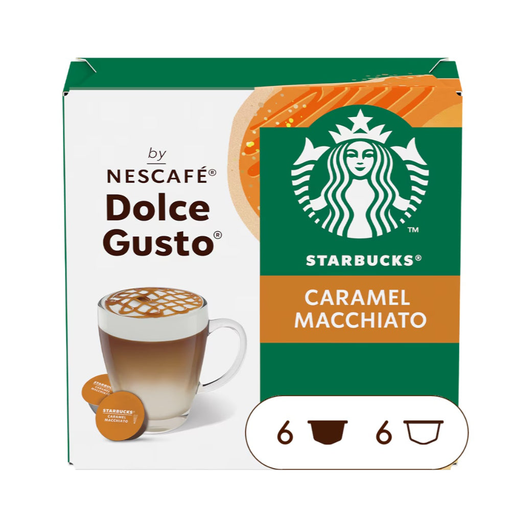 Starbucks Dolce Gusto Pods Caramel Macchiato 127.8G, NESC-26997