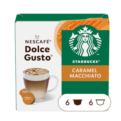 Starbucks Dolce Gusto Pods Caramel Macchiato 127.8G, NESC-26997