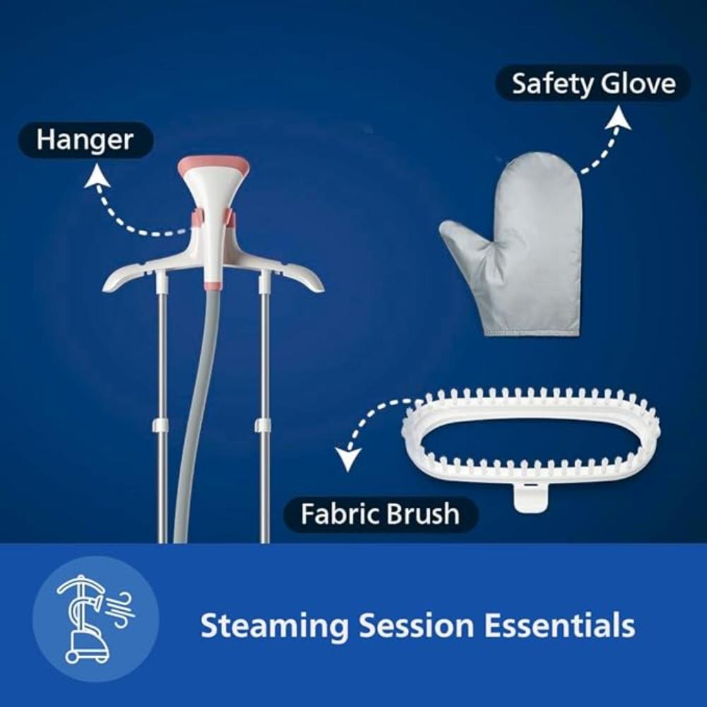 Philips, Standing Garment Steamer, Up to 36 gm Steam Output, 1.8L, 1800W, STE1020