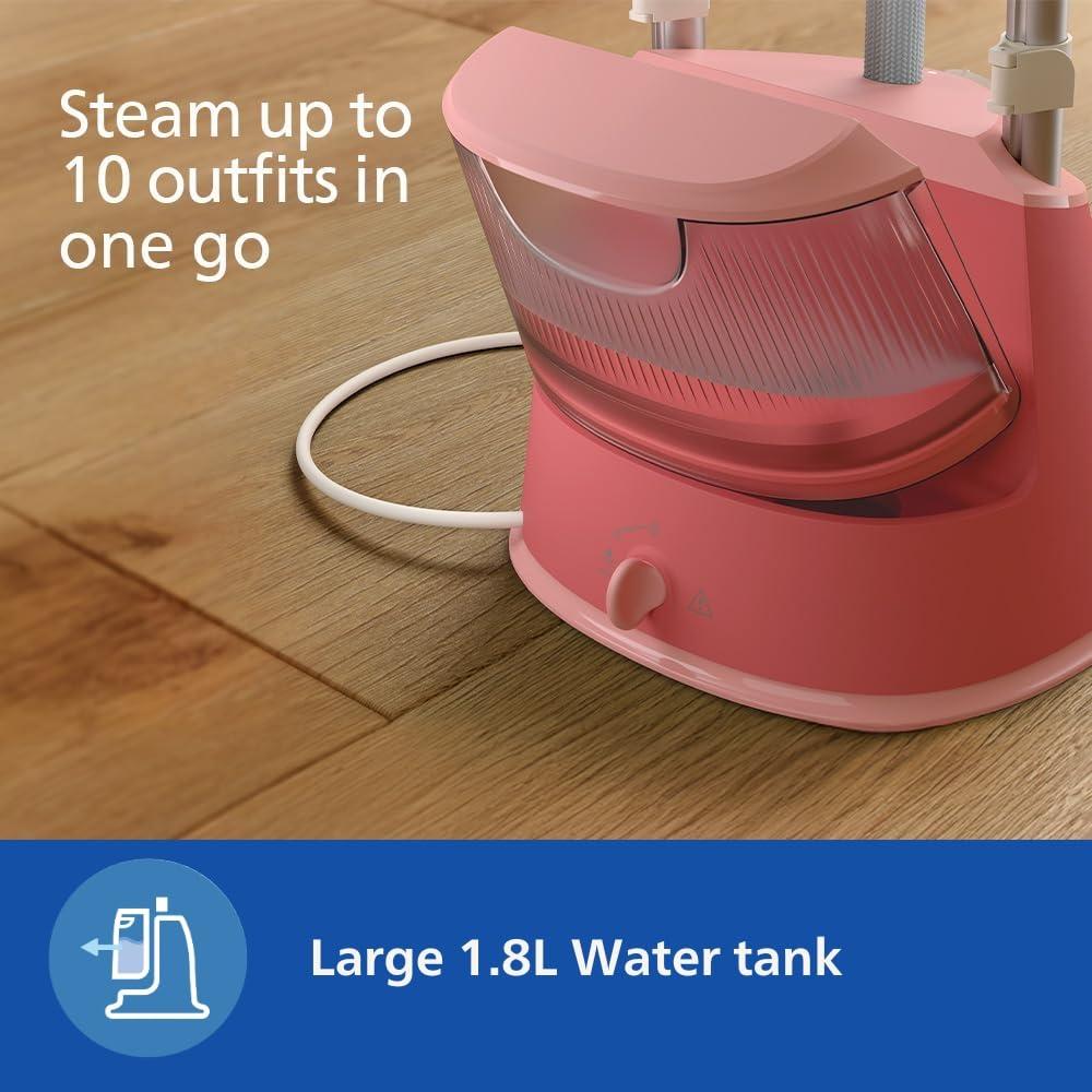 Philips, Standing Garment Steamer, Up to 36 gm Steam Output, 1.8L, 1800W, STE1020