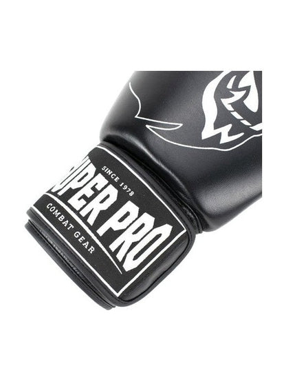 SUPER PRO COMBAT GEAR WARRIOR LEATHER KICKBOXING GLOVES