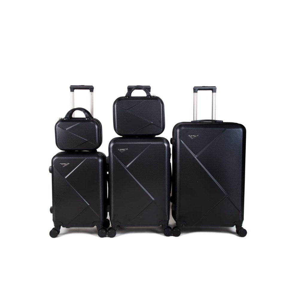 SuperSpace, Fully Lined and Expandable Travel suitcase Hard Cover 4 wheels Luggage 3 Pieces Set, Available in Different Colors