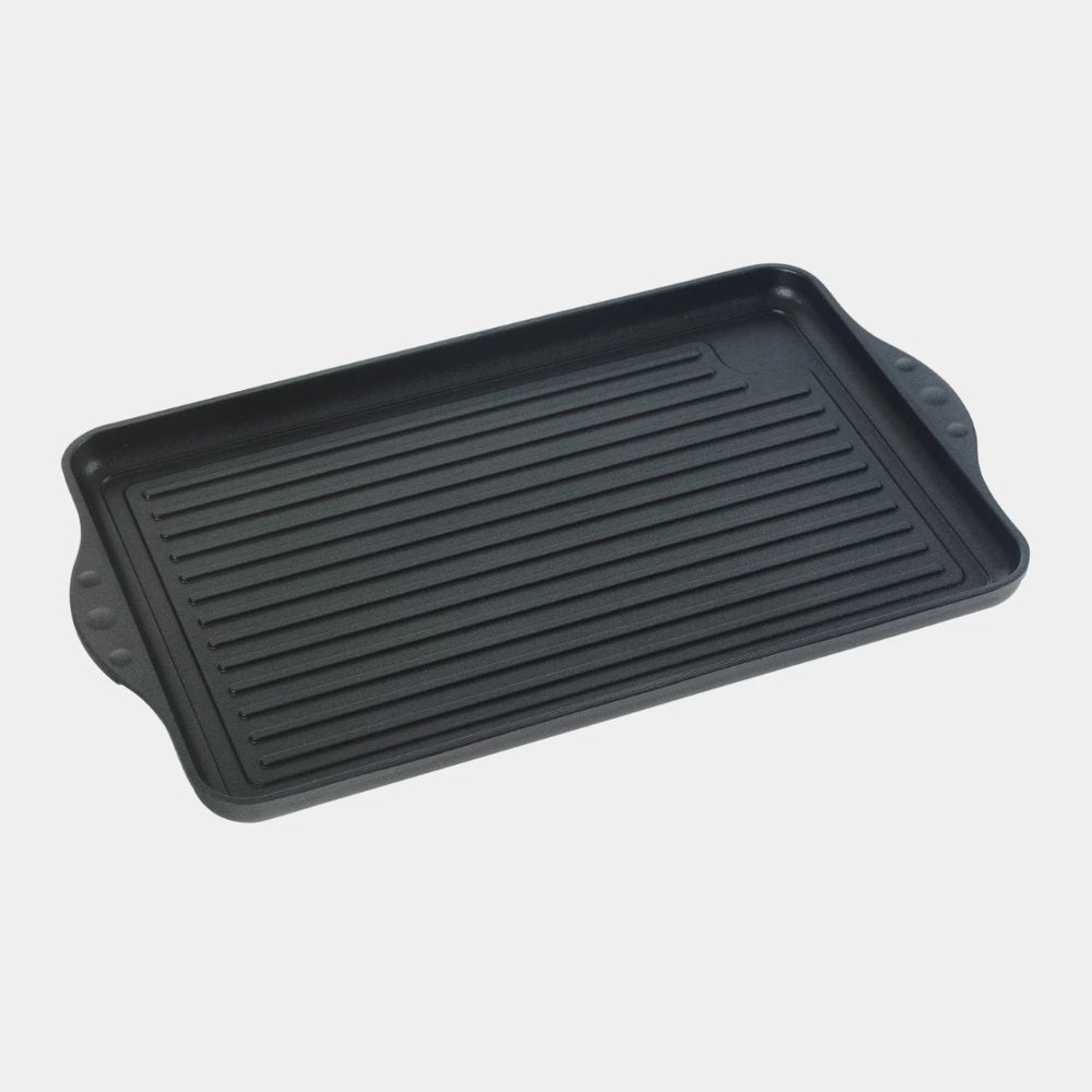 Swiss Diamond XD Nonstick Double Burner Grill Griddle, Black - 43x28cm, XD643281