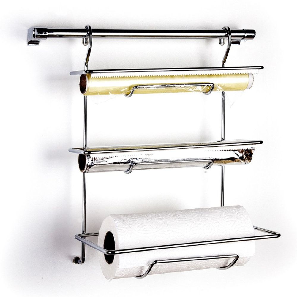Tekno Tel, Dispenser With 40 Cm Rail / Chrome 19X30X38 / 1.31Kg / 40Cm Tube And Kit Included