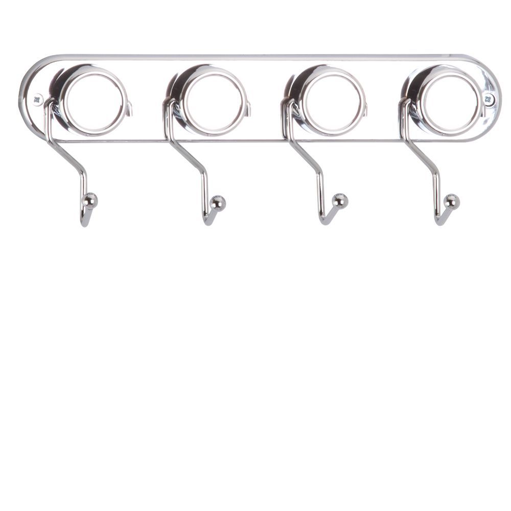 Tekno Tel, Towel Hanger With 4 Hooks / Chrome 10X28X3Cm