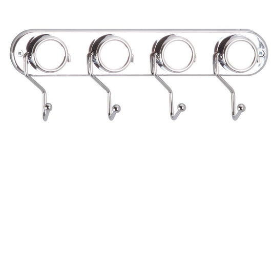 Tekno Tel, Towel Hanger With 4 Hooks / Chrome 10X28X3Cm