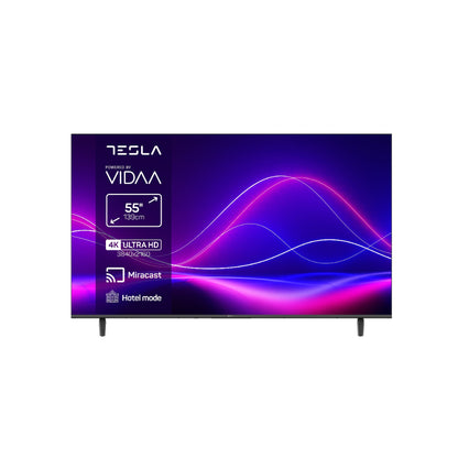 Tesla TV 55-Inch, UHD, VIDAA OS [BLACK], TES-55M345BUS