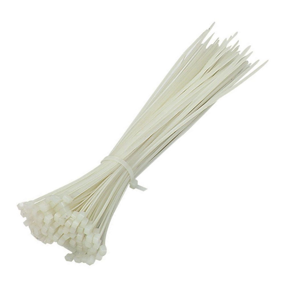 Nct, 4.8 mm White Nylon Cable Tie, Available in Different Sizes