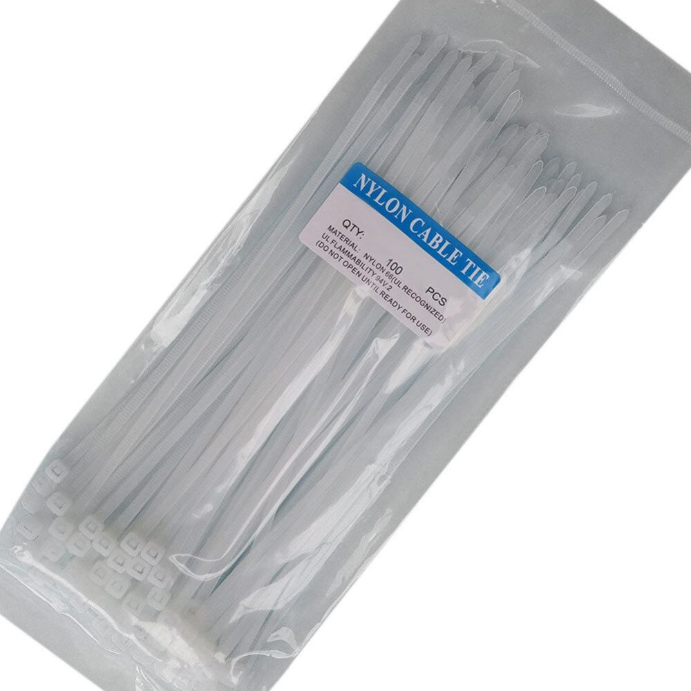Nct, 4.8 mm White Nylon Cable Tie, Available in Different Sizes
