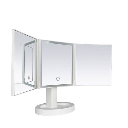 Conqueror, Foldable LED Make up Mirror with up to 5x Magnification White TMR310