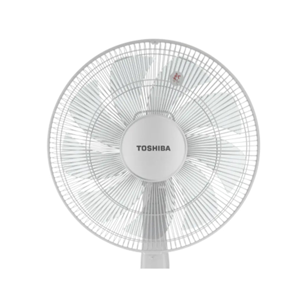 Toshiba Fan 16-Inch Pedestal Stand Fan, DC Motor, 12 Speed, 55W + Remote Control [White], TOS-DSC70ME