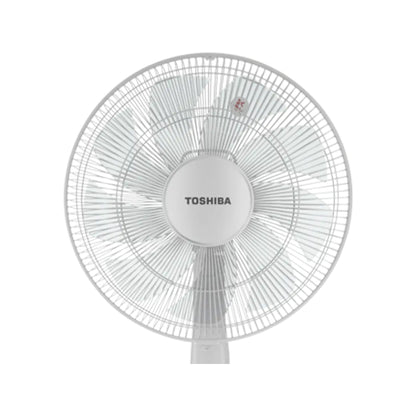 Toshiba Fan 16-Inch Pedestal Stand Fan, DC Motor, 12 Speed, 55W + Remote Control [White], TOS-DSC70ME