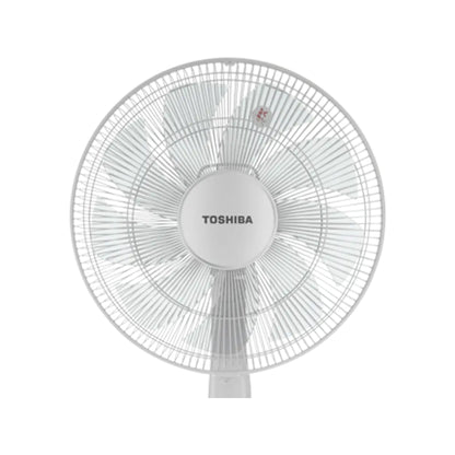 Toshiba Fan 16-Inch Pedestal Stand Fan, DC Motor, 12 Speed, 55W + Remote Control [White], TOS-DSC70ME