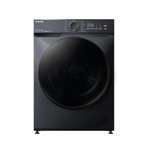 Toshiba Front Load Washer, 9Kg, 15 Programs, 1400RPM, Stainless Steel, Morandy Grey, TOS-T21BU100