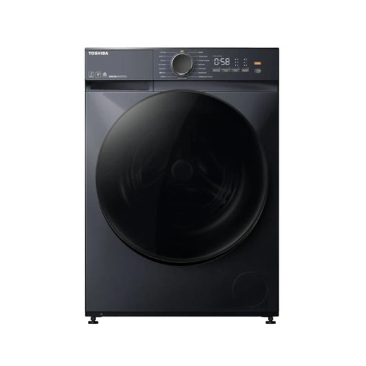 Toshiba Front Load Washer, 10Kg, 15 Programs, 1400RPM, Stainless Steel, Morandy Grey, TOS-T21BU110