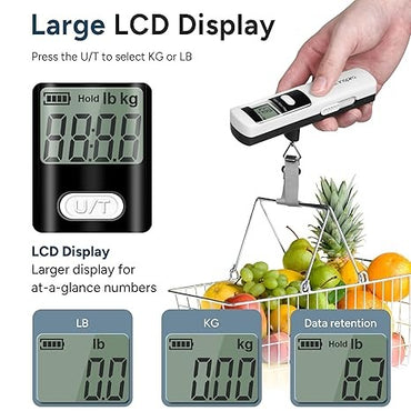 Travel Inspira, Luggage Scale Battery-Free, Portable Handheld Digital Suitcase Scale For Travelling, 110Lbs/50Kg