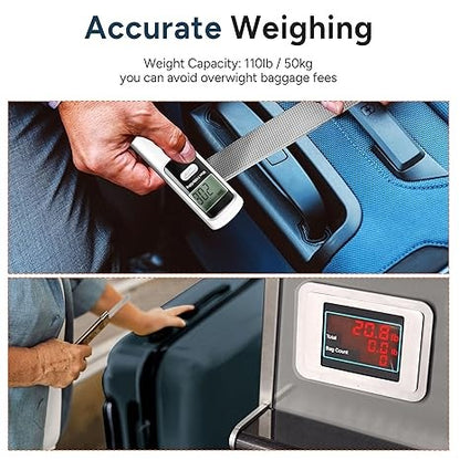 Travel Inspira, Luggage Scale Battery-Free, Portable Handheld Digital Suitcase Scale For Travelling, 110Lbs/50Kg