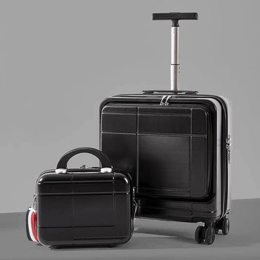 TravelPro, Luggage with Spinner Wheels, 2-Piece Set (BeautyCrate plus Carry-On), Available in Different Colors