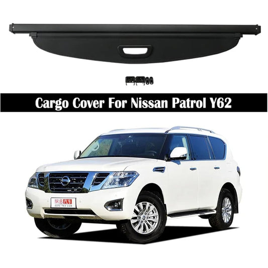 Premium Retractable Cargo Cover & Trunk Privacy Shade | Nissan Patrol Y62 2011-2018 (7 seats)