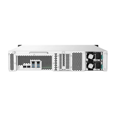 12-Bay Al324 Quad-Core 1.7 Ghz Rackmount Nas With 250W Redundant Psu, 4Gb Ddr4 Udimm Ram (Max 16Gb), Sata 6Gb/S, 2X 10Gbe Sfp+, 2X 2.5Gbe, 1X Pcie Gen2 X2 Slot
