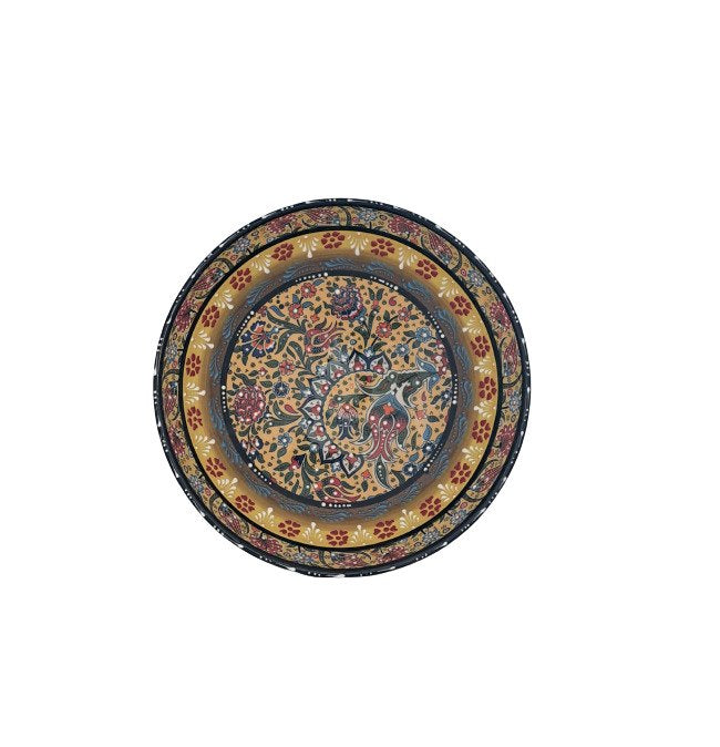 Ync, Embossed Hand Made Bowl 20Cm (Yellow), Tur-30398Y