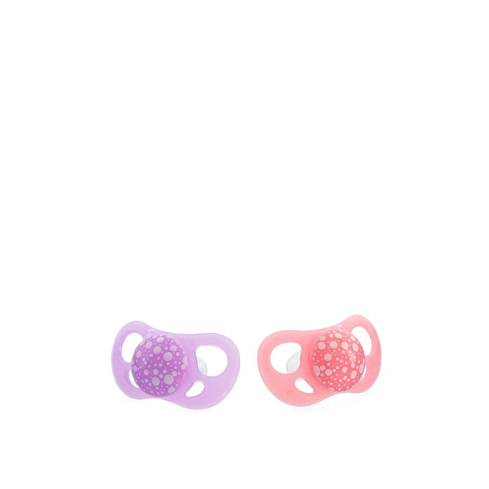 Twistshake, 2X Pacifier 0-6M Marble Pink Purple, 78663