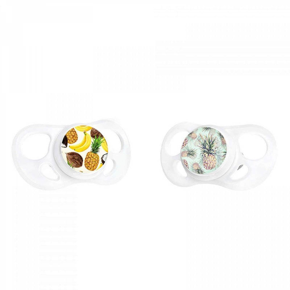 Twistshake, 2X Pacifier 6+M Banana Pineapple, 78674