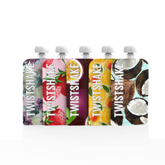 Twistshake, 5X Squeeze Bag 220Ml Fruit, 78617