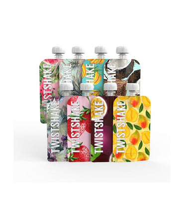 Twistshake, 8x Squeeze Bag Fruit, Available in Different Sizes