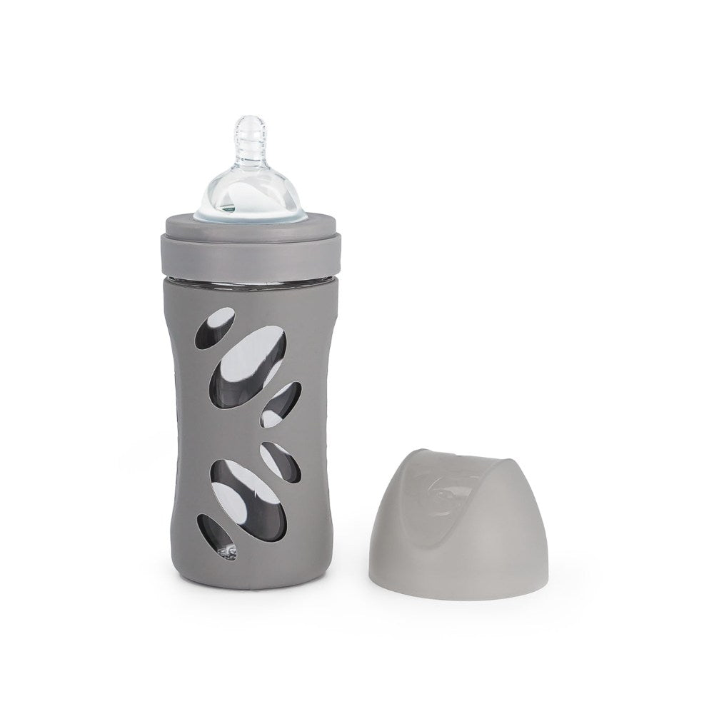 Twistshake, Anti-Colic Glass Bottle 260Ml Pastel Grey, 78679