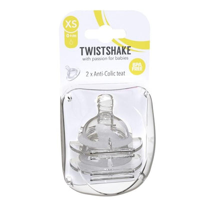 Twistshake, Anti-Colic Teat 0+m, Available in Different Sizes